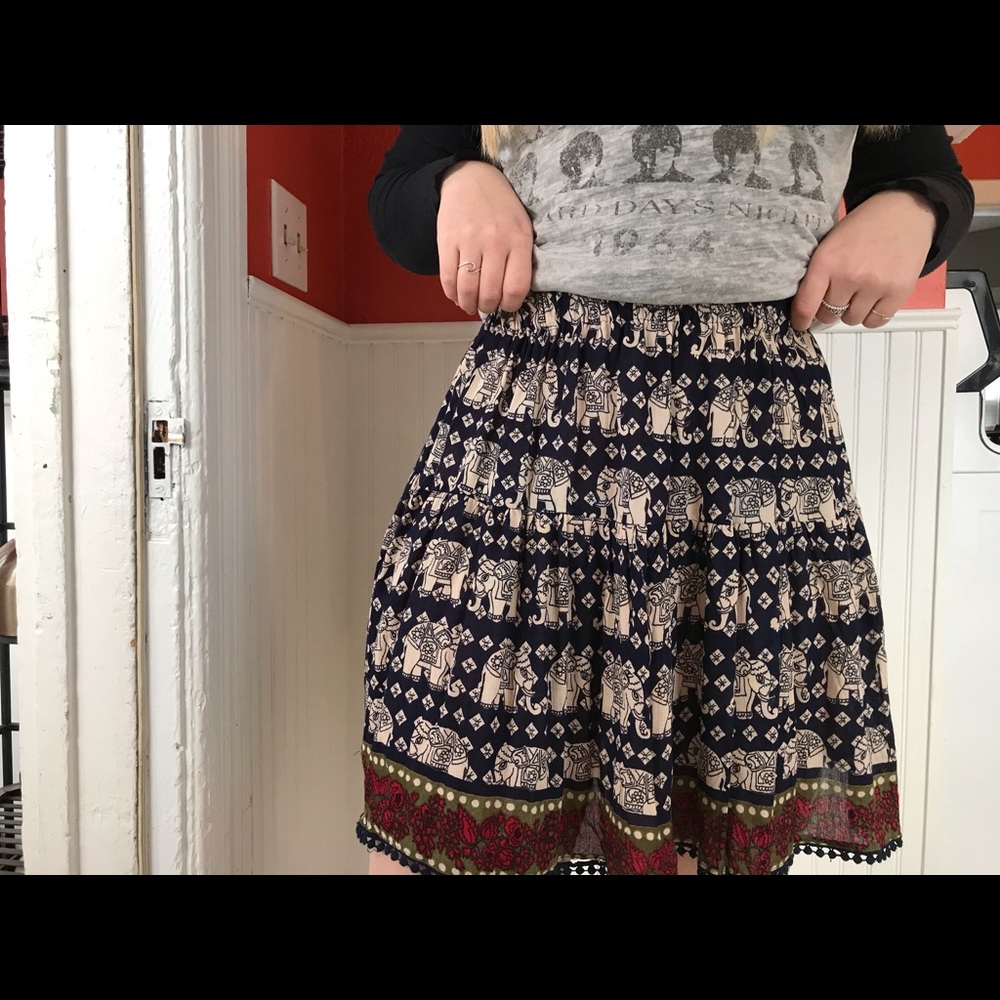 flowy skirt